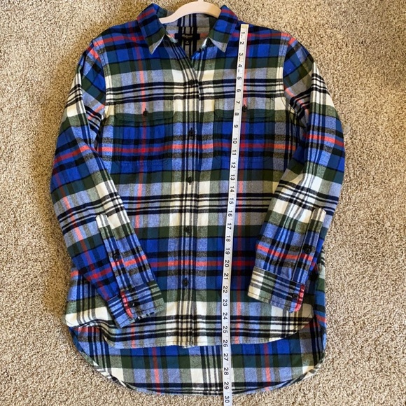 Madewell Ex boyfriend flannel w/ pockets. Excellent condition. - Picture 4 of 6